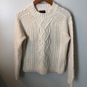 Cable-knit sweater